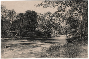 [bucolic river scene]